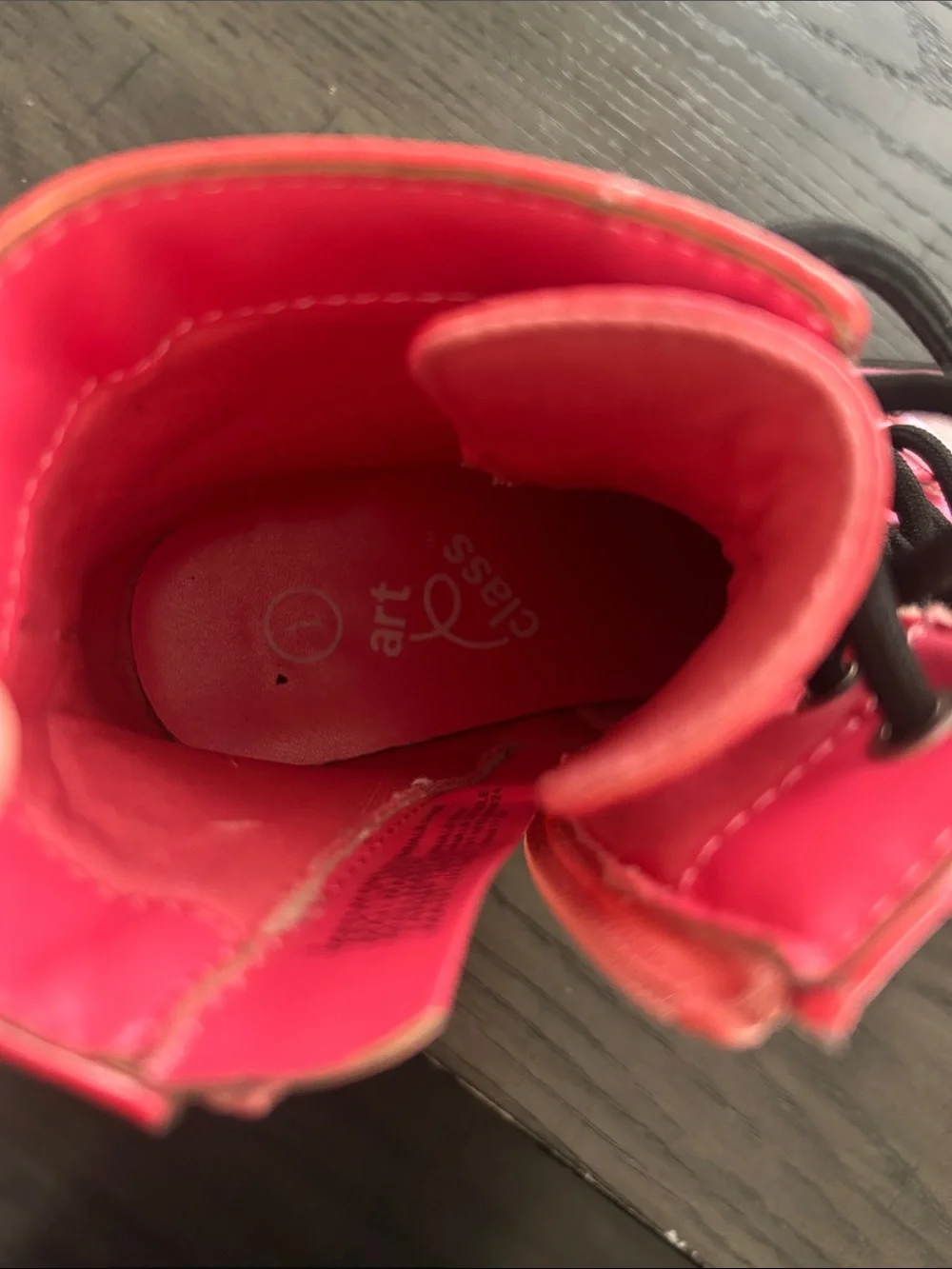 Girls Art Class Pink Gradient Lace-Up Boots